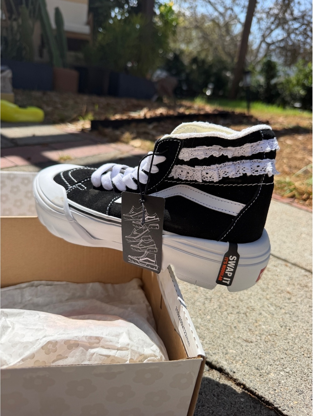 NWT Vans x Sandy Liang Sk8-HI tapered mo shoes